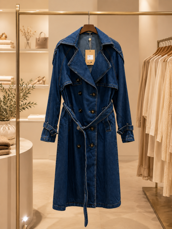 Denim καπαρντινα 