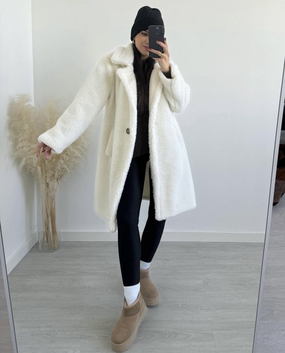 Bear Coat off white 
