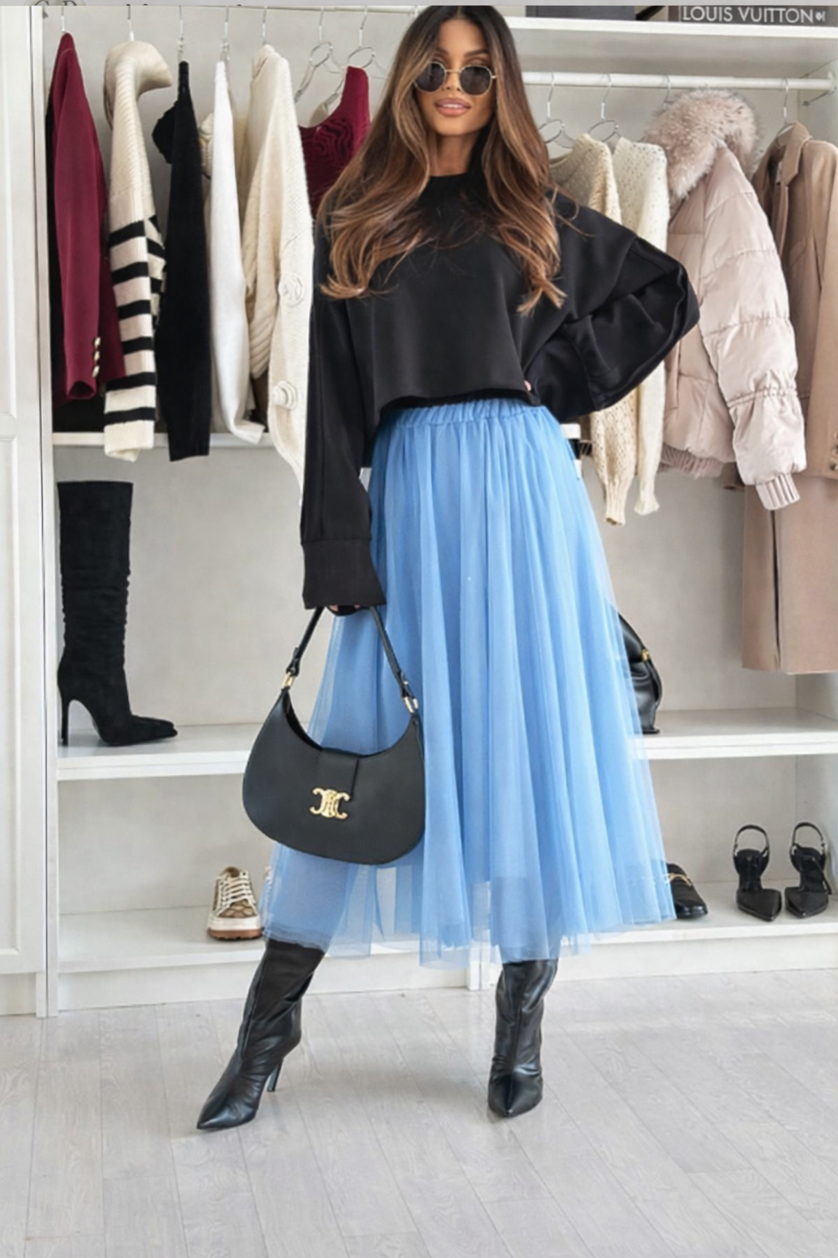 Φούστα stela γαλαζια