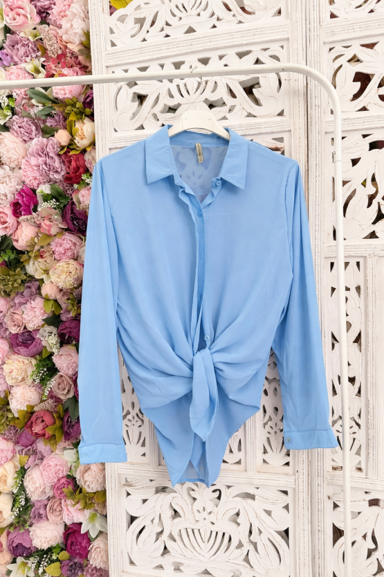 basic shirt γαλάζιο