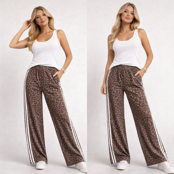 Παντελόνι Leo καφέ 