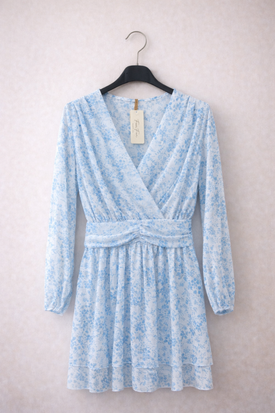 Φόρεμα kocee γαλάζιο 