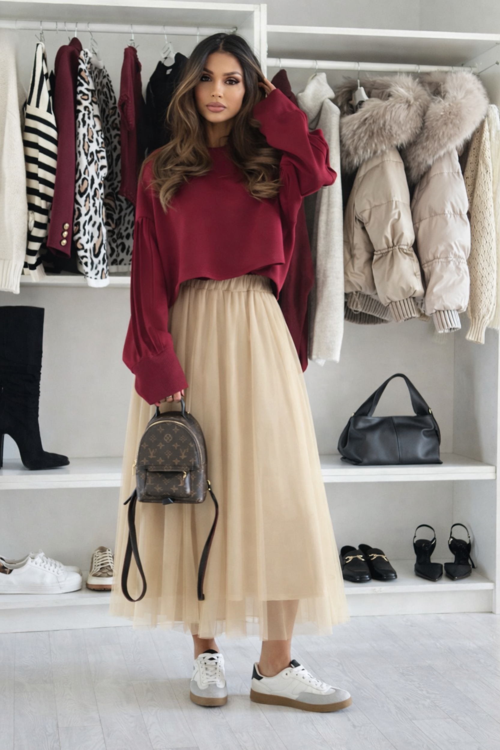 Φούστα stela μπεζ 