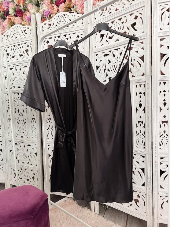 Satin set Black