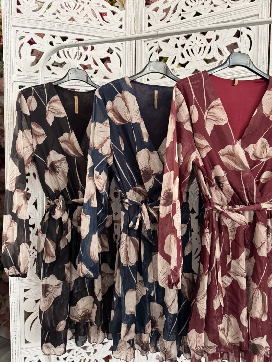 Flora dress μπλε