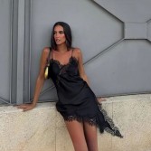 Satin dress donna