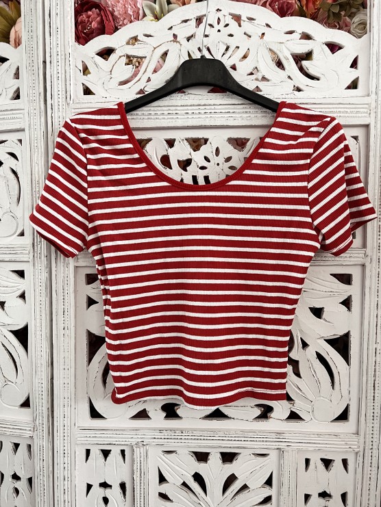 Top Linda κόκκινο 