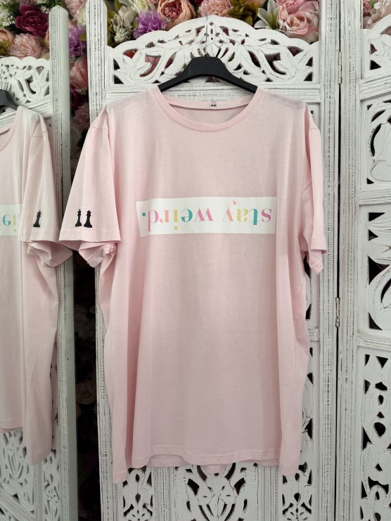 Stayweired pinktee 