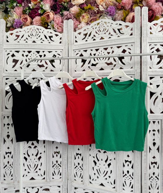 Crop top azera μαυρο